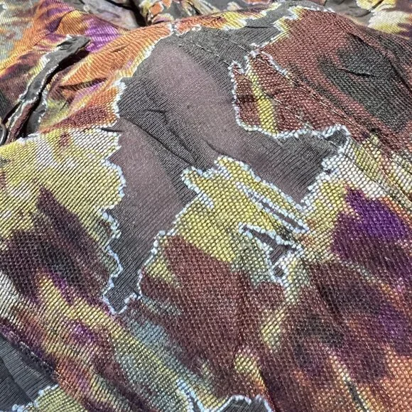 Ruby Rd Woman Plus Size 20W Abstract Print Button-Down Blouse - Picture 6 of 11